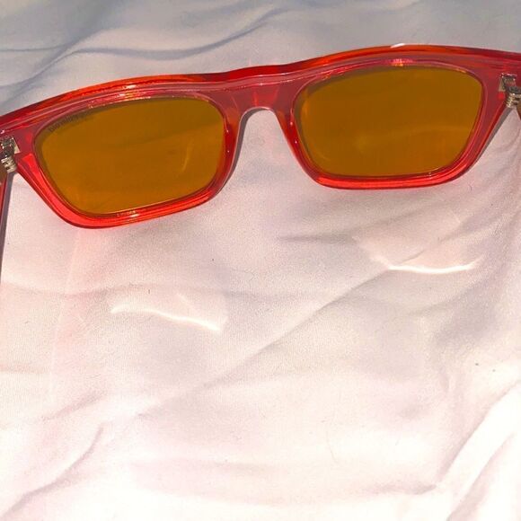 Red Yellow Polaroid Sunglasses - Picture 2 of 4